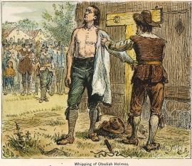 1651-Obadiah Holmes whipping